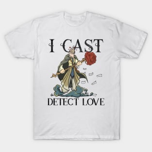 Roleplaying RPG Valentines Day TableTop Wizard Couple Gift T-Shirt